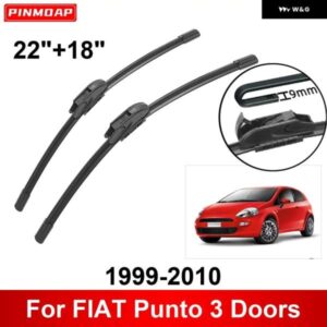 車用 ワイパー FIAT PUNTO 3ドア 1999-2010 22インチ + 18インチ フロント リア ワイパー ブレード ブラシ カッター アクセサリー