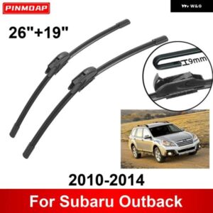 車用 ワイパー スバル アウトバック 2010-2014 26インチ + 19インチ フロント リア ワイパー ブレード ブラシ カッター アクセサリー 2010 - 14