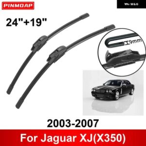 車用 ワイパー ジャガー XJ X350 2003-2007 24インチ + 19インチ フロント リア ワイパー ブレード ブラシ カッター アクセサリー 2003 - 07