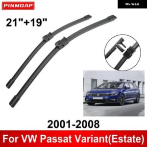 車用 ワイパー VW パサート ヴァリアント エステート 2001-2008 21インチ + 19インチ フロント リア ワイパー ブレード ブラシ カッター アクセサリー 2001