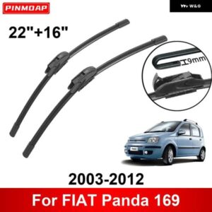 車用 ワイパー FIAT PANDA 169 2003-2012 22インチ + 16インチ フロント リア ワイパー ブレード ブラシ カッター アクセサリー 2003