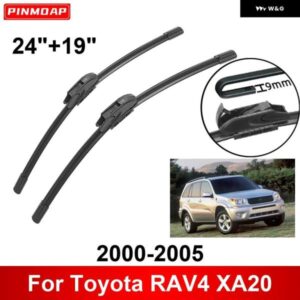 車用 ワイパー トヨタ RAV4 XA20 2000-2005 24インチ + 19インチ フロント リア ワイパー ブレード ブラシ カッター アクセサリー 2000