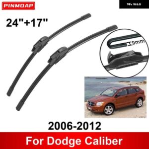車用 ワイパー ダッジ キャリバー 2006-2012 24インチ + 17インチ フロント リア ワイパー ブレード ブラシ カッター アクセサリー 2006 2007