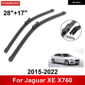 車用 ワイパー ジャガー XE X760 2015-2022 28インチ + 17インチ フロント リア ワイパー ブレード ブラシ カッター アクセサリー 2015 - 19