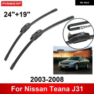 車用 ワイパー 日産 ティアナ J31 2003-2008 24インチ + 19インチ フロント リア ワイパー ブレード ブラシ カッター アクセサリー 2003 2004 2005
