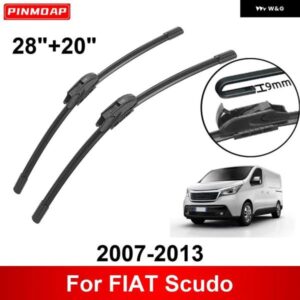 車用 ワイパー FIAT SCUDO 2007-2013 28インチ + 20インチ フロント リア ワイパー ブレード ブラシ カッター アクセサリー 2007