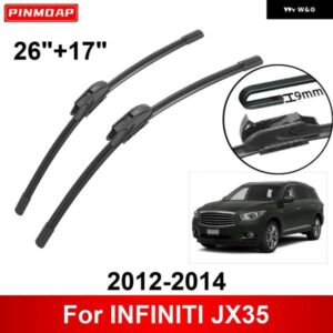 車用 ワイパー INFINITI JX35 2012-2014 26インチ + 17インチ フロント リア ワイパー ブレード ブラシ カッター アクセサリー 2012 2013 2014