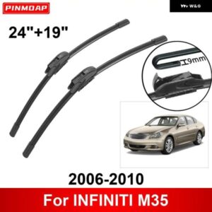 車用 ワイパー INFINITI M35 2006-2010 24インチ + 19インチ フロント リア ワイパー ブレード ブラシ カッター アクセサリー 2006 - 10
