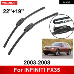 車用 ワイパー INFINITI FX35 2003-2008 22インチ + 19インチ フロント リア ワイパー ブレード ブラシ カッター アクセサリー 2003 - 07