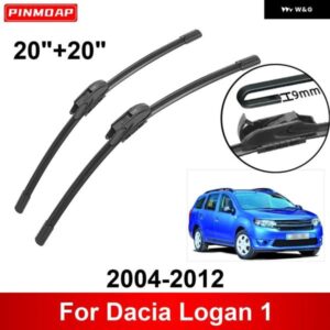 車用 ワイパー DACIA LOGAN 1 2004-2012 20インチ + 20インチ フロント リア ワイパー ブレード ブラシ カッター アクセサリー