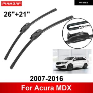 車用 ワイパー ACURA MDX 2007-2016 26インチ + 21インチ フロント リア ワイパー ブレード ブラシ カッター アクセサリー 2007 - 12