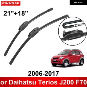 車用 ワイパー ダイハツ テリオス J200 F700 2006-2017 21インチ + 18インチ フロント リア ワイパー ブレード ブラシ カッター アクセサリー