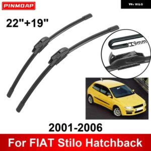 車用 ワイパー FIAT STILO ハッチバック 2001-2006 22インチ + 19インチ フロント リア ワイパー ブレード ブラシ カッター アクセサリー 2001 2002