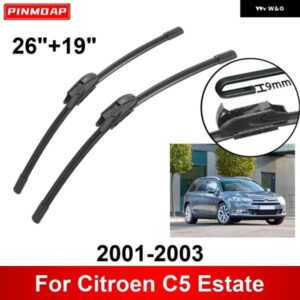 車用 ワイパー シトロエン C5 エステート 2001-2003 26インチ + 19インチ フロント リア ワイパー ブレード ブラシ カッター アクセサリー 2001 2002 2003