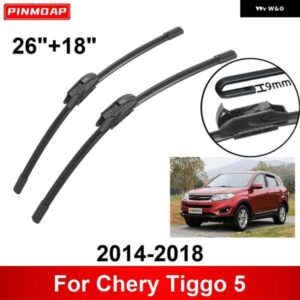 車用 ワイパー CHERY TIGGO 5 2014-2018 26インチ + 18インチ フロント リア ワイパー ブレード ブラシ カッター アクセサリー 2014 - 18
