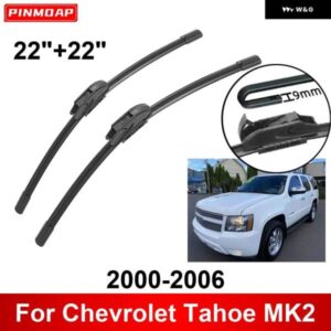 車用 ワイパー シボレー タホ MK2 2000-2006 22インチ + 22インチ フロントリア ワイパー ブレード ブラシカッター アクセサリー
