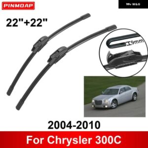 車用 ワイパー クライスラー 300C 2004-2010 22インチ + 22インチ フロント リア ワイパー ブレード ブラシ カッター アクセサリー 2004 - 07