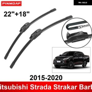 車用 ワイパー 三菱 ストラーダ ストラカー バーバリアン 2015-2020 22インチ + 18インチ フロント リア ワイパー ブレード ブラシ カッター アクセサリー
