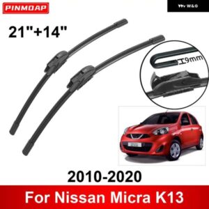 車用 ワイパー 日産 マイクラ K13 2010-2020 21インチ + 14インチ フロント リア ワイパー ブレード ブラシ カッター アクセサリー 2010 2011 2012