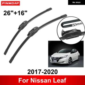 車用 ワイパー 日産 リーフ 2017-2020 26インチ + 16インチ フロント リア ワイパー ブレード ブラシ カッター アクセサリー 2017 - 20