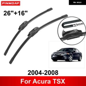 車用 ワイパー ACURA TSX 2004-2008 26インチ + 16インチ フロント リア ワイパー ブレード ブラシ カッター アクセサリー 2004 - 08