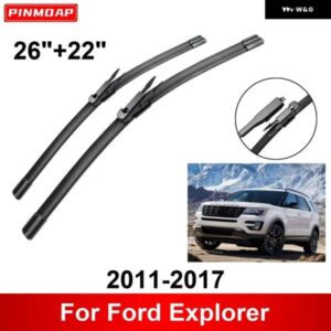 車用 ワイパー フォード エクスプローラー 2011-2017 26インチ + 22インチ フロント リア ワイパー ブレード ブラシ カッター アクセサリー 2011 - 14