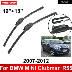 車用 ワイパー BMW MINI CLUBMAN R55 2007-2012 19インチ + 18インチ フロント リア ワイパー ブレード ブラシ カッター アクセサリー 2007