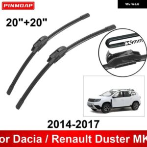 車用 ワイパー DACIA / RENAULT DUSTER MK1 2014-2017 20インチ + 20インチ フロントリア ワイパー ブレード ブラシカッターアクセサリー