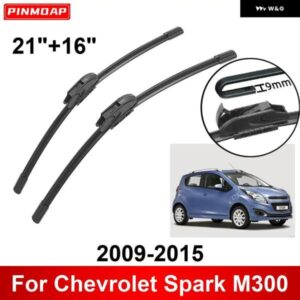 車用 ワイパー シボレー スパーク M300 2009-2015 21インチ + 16インチ フロント リア ワイパー ブレード ブラシ カッター アクセサリー