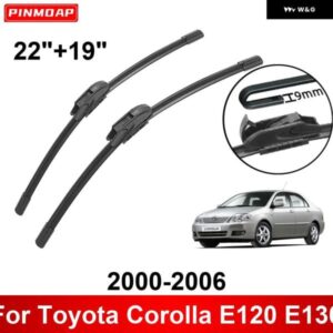 車用 ワイパー トヨタ カローラ E120 E130 2000-2006 22インチ + 19インチ フロント リア ワイパー ブレード ブラシ カッター アクセサリー 2000