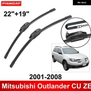 車用 ワイパー 三菱 アウトランダー CU ZE ZF 2001-2008 22インチ + 19インチ フロント リア ワイパー ブレード ブラシ カッター アクセサリー