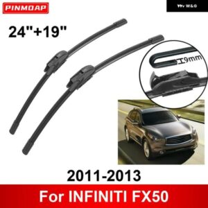 車用 ワイパー INFINITI FX50 2011-2013 24インチ + 19インチ フロント リア ワイパー ブレード ブラシ カッター アクセサリー 2011 2012 2013