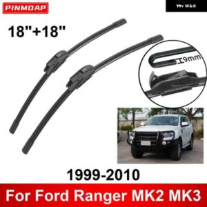 車用 ワイパー フォード レンジャー MK2 MK3 1999-2010 18インチ + 18インチ フロントリア ワイパー ブレード ブラシカッターアクセサリー