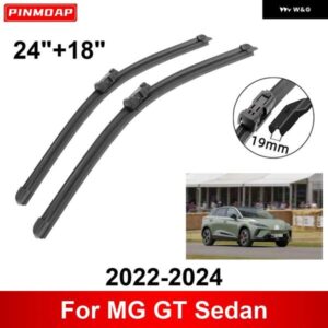 車用 ワイパー MG GT セダン 2022-2024 24インチ + 18インチ フロント リア ワイパー ブレード ブラシ カッター アクセサリー 2022 2023 2024