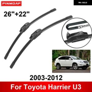 車用 ワイパー トヨタ ハリアー U3 2003-2012 26インチ + 22インチ フロント リア ワイパー ブレード ブラシ カッター アクセサリー 2003 2004 2005