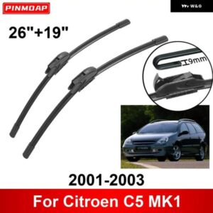 車用 ワイパー シトロエン C5 MK1 2001-2003 26インチ + 19インチ フロント リア ワイパー ブレード ブラシ カッター アクセサリー 2001 2002 2003
