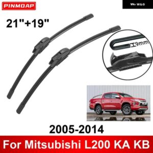 車用 ワイパー 三菱 L200 KA KB 2005-2014 21インチ + 19インチ フロント リア ワイパー ブレード ブラシ カッター アクセサリー 2005 2006