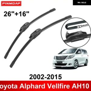 車用 ワイパー トヨタ アルファード ヴェルファイア AH10 AH20 2002-2015 26インチ + 16インチ フロント リア ワイパー ブレード ブラシ カッター アクセサ