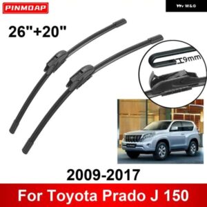車用 ワイパー トヨタ プラド J 150 2009-2017 26インチ + 20インチ フロント リア ワイパー ブレード ブラシ カッター アクセサリー 2009 2010