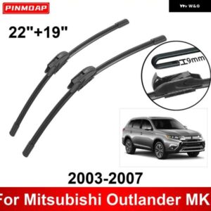 車用 ワイパー 三菱 アウトランダー MK1 2003-2007 22インチ + 19インチ フロント リア ワイパー ブレード ブラシ カッター アクセサリー 2003 2004