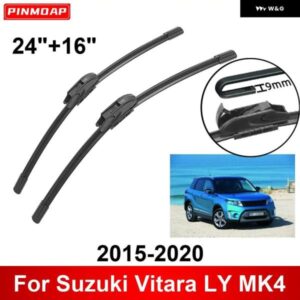 車用 ワイパー スズキ ビターラ LY MK4 2015-2020 24インチ + 16インチ フロント リア ワイパー ブレード ブラシ カッター アクセサリー 2015
