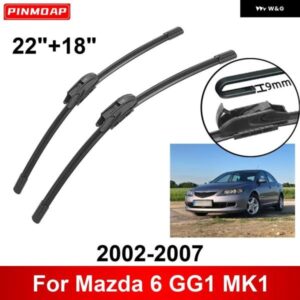 車用 ワイパー マツダ 6 GG1 MK1 2002-2007 22インチ + 18インチ フロント リア ワイパー ブレード ブラシ カッター アクセサリー 2002 2003 2004