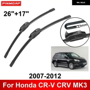 車用 ワイパー ホンダ CR-V CRV MK3 2007-2012 26インチ + 17インチ フロント リア ワイパー ブレード ブラシ カッター アクセサリー