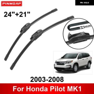 車用 ワイパー ホンダ パイロット MK1 2003-2008 24インチ + 21インチ フロント リア ワイパー ブレード ブラシ カッター アクセサリー 2003 - 06
