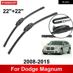車用 ワイパー ダッジ マグナム 2008-2015 22インチ + 22インチ フロントリア ワイパー ブレード ブラシカッターアクセサリー