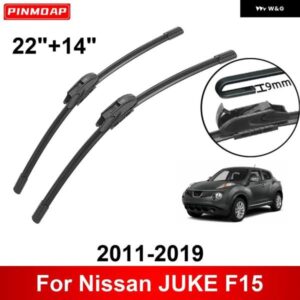 車用 ワイパー 日産 JUKE F15 2011-2019 22インチ + 14インチ フロント リア ワイパー ブレード ブラシ カッター アクセサリー