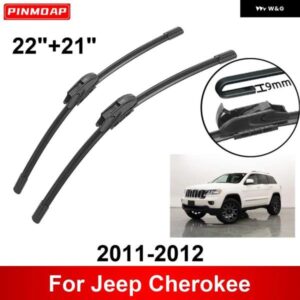 車用 ワイパー ジープ チェロキー 2011-2012 22インチ + 21インチ フロント リア ワイパー ブレード ブラシ カッター アクセサリー 2011 2012