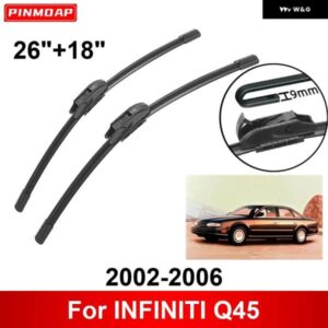 車用 ワイパー INFINITI Q45 2002-2006 26インチ + 18インチ フロント リア ワイパー ブレード ブラシ カッター アクセサリー 2002 - 06