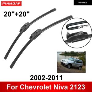 車用 ワイパー シボレー ニバ 2123 2002-2011 20インチ + 20インチ フロント リア ワイパー ブレード ブラシ カッター アクセサリー