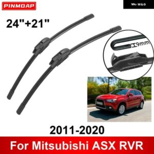 車用 ワイパー 三菱 ASX RVR 2011-2020 24インチ + 21インチ フロントリア ワイパー ブレード ブラシカッター アクセサリー 2011 2012